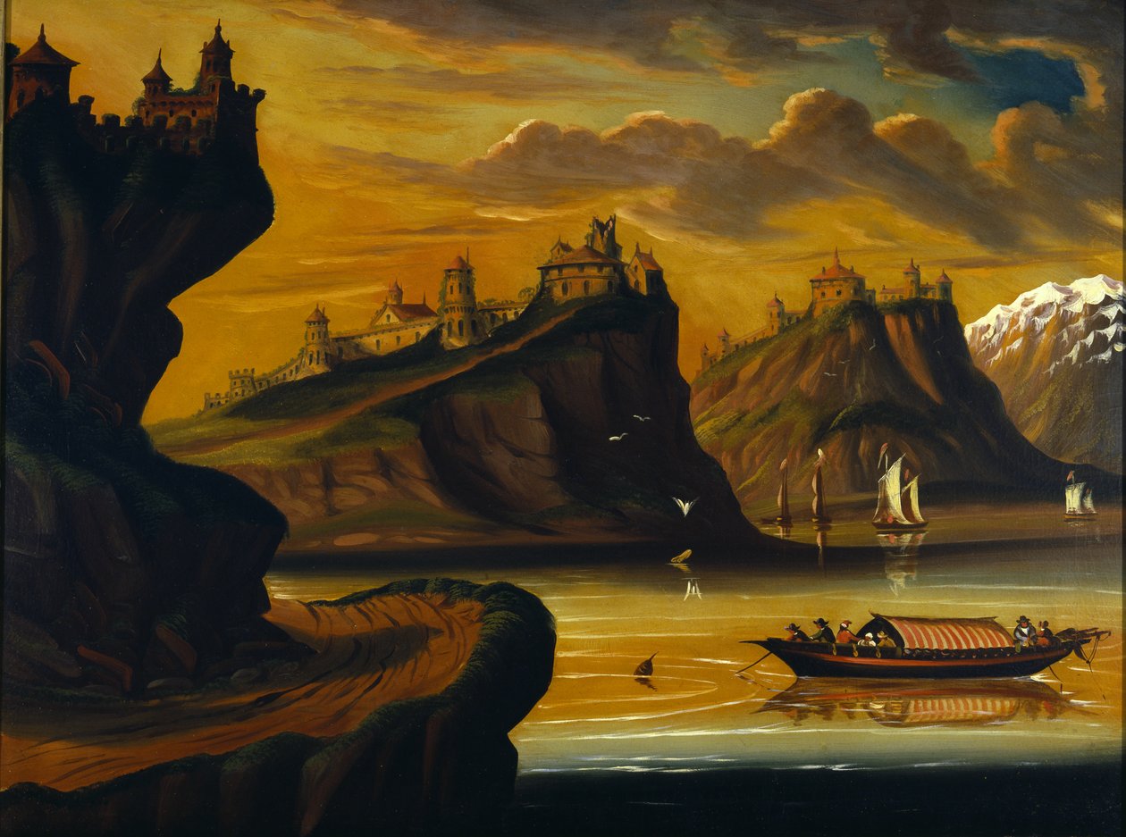 Rhinens borge, ca. 1845-60 af Thomas Chambers