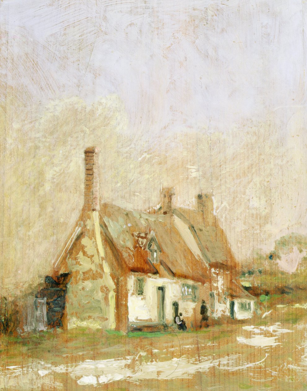 Hytter i et landskab af Thomas Churchyard
