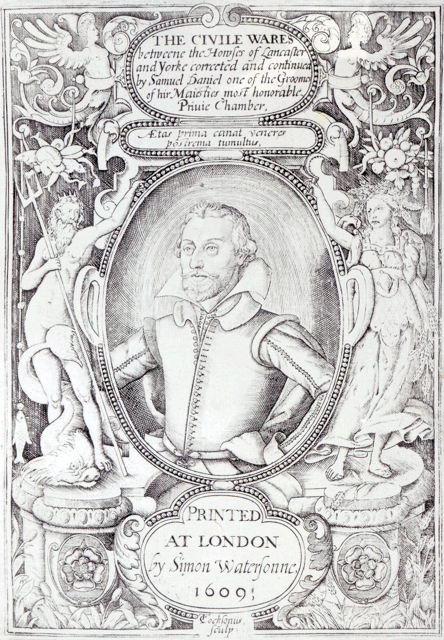 Portræt af Samuel Daniel af Thomas Cockson