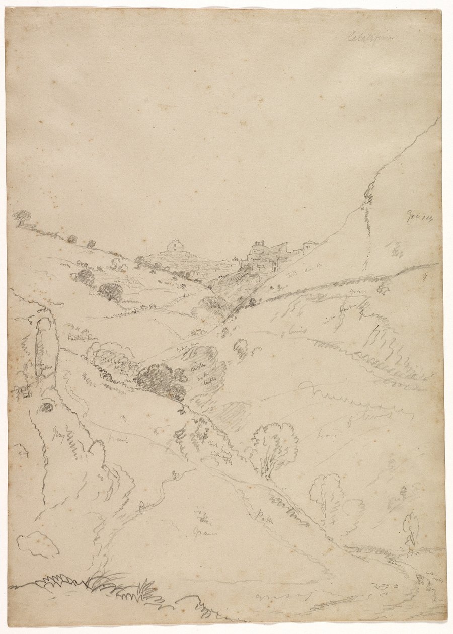 Calatafimi, Sicilien, 1842 af Thomas Cole