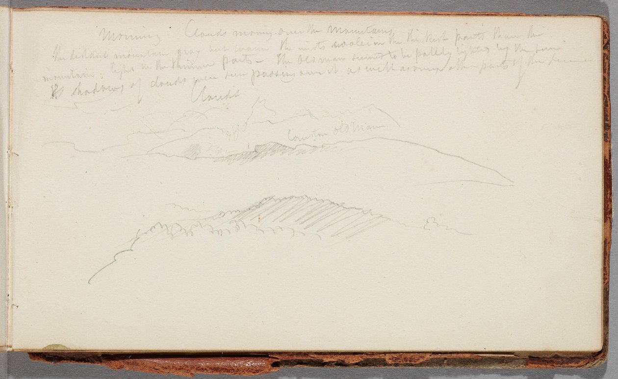 Farvenoter efter Turners Ulysses hånende polyfem af Thomas Cole