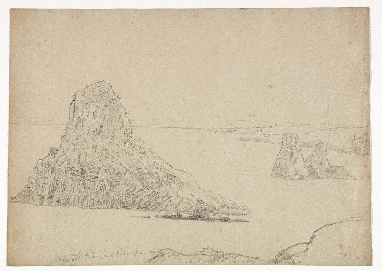 Kyklopessøerne, Sicilien, 1842 af Thomas Cole