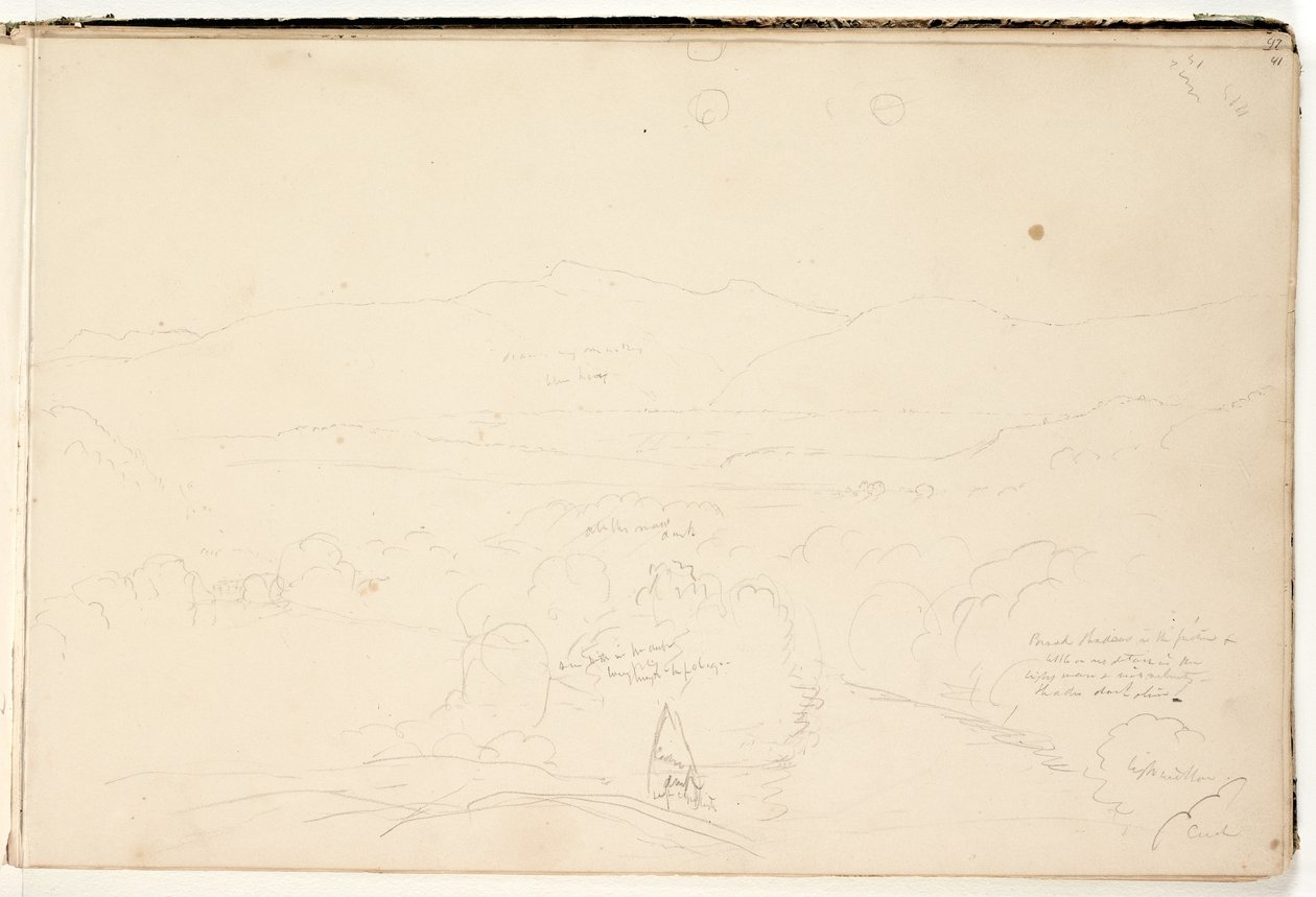 Landskab, 1832 af Thomas Cole