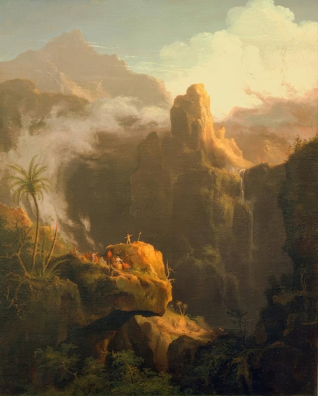 Landskabssammensætning, Sankt Johannes i vildmarken af Thomas Cole