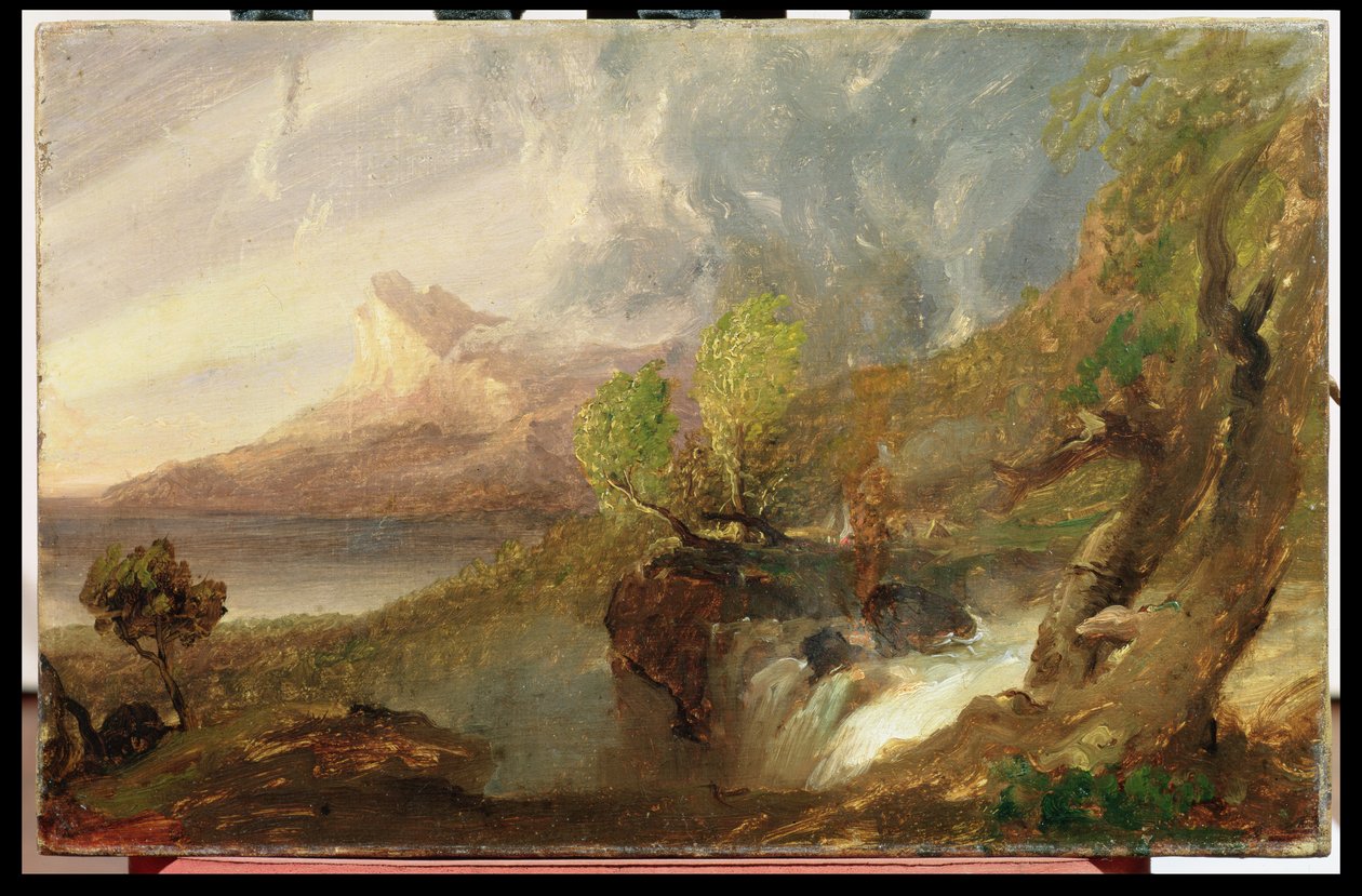 Studie til en vild scene, 1831 af Thomas Cole