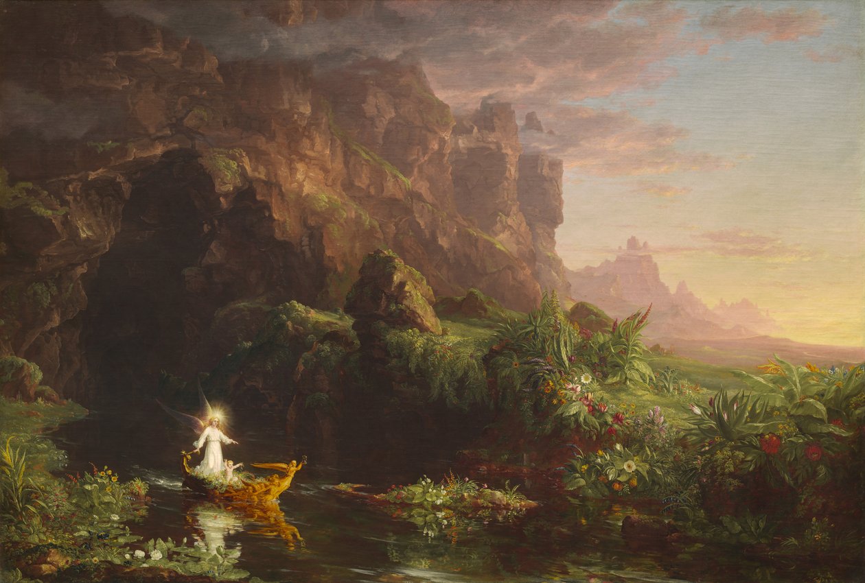 Livets rejse: barndom, 1842 af Thomas Cole