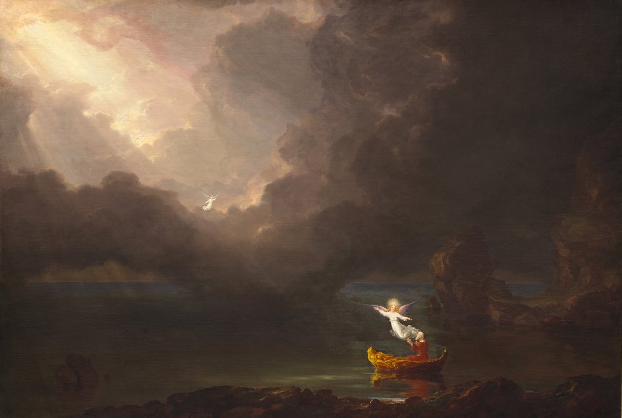 Livets rejse: Alderdom, 1842 af Thomas Cole