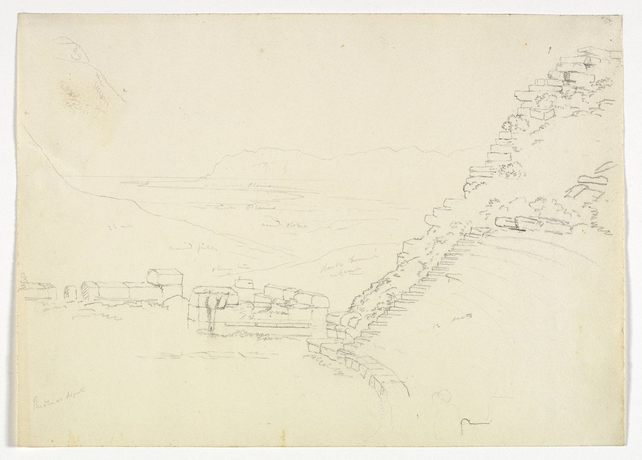 Teater i Segesta, Sicilien, 1842 af Thomas Cole
