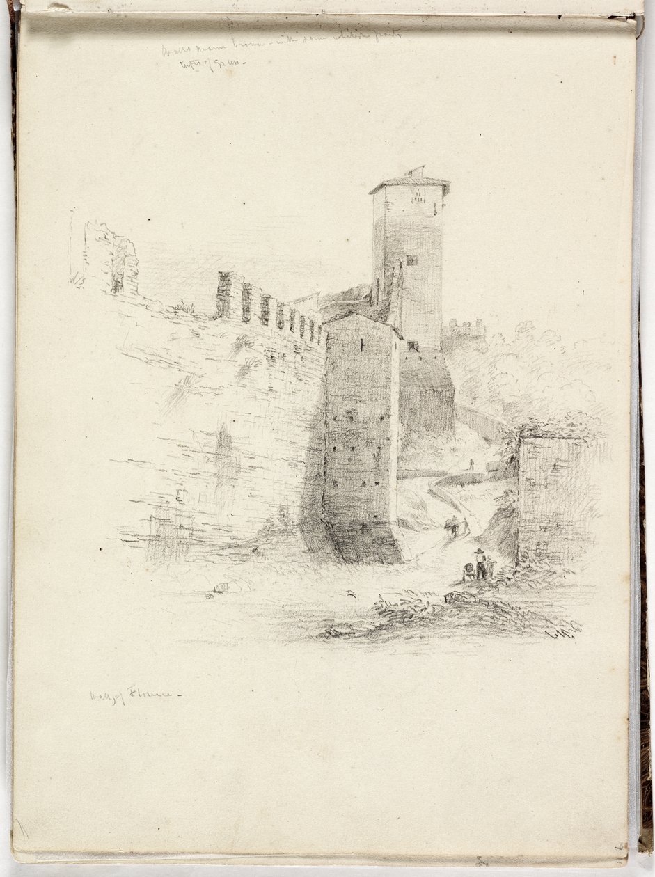 Muren i Firenze, 1831 af Thomas Cole