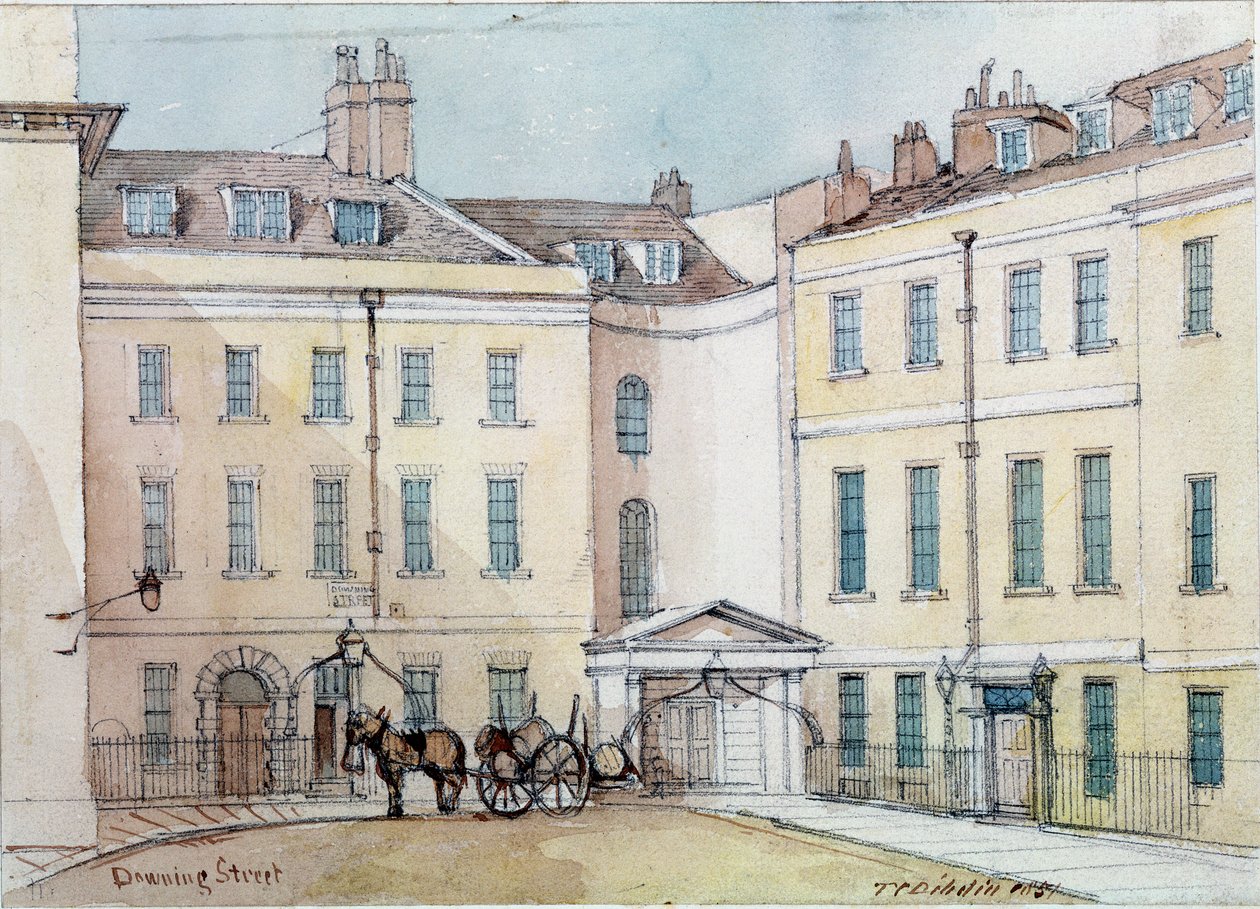 Downing Street, 1851 af Thomas Colman Dibdin