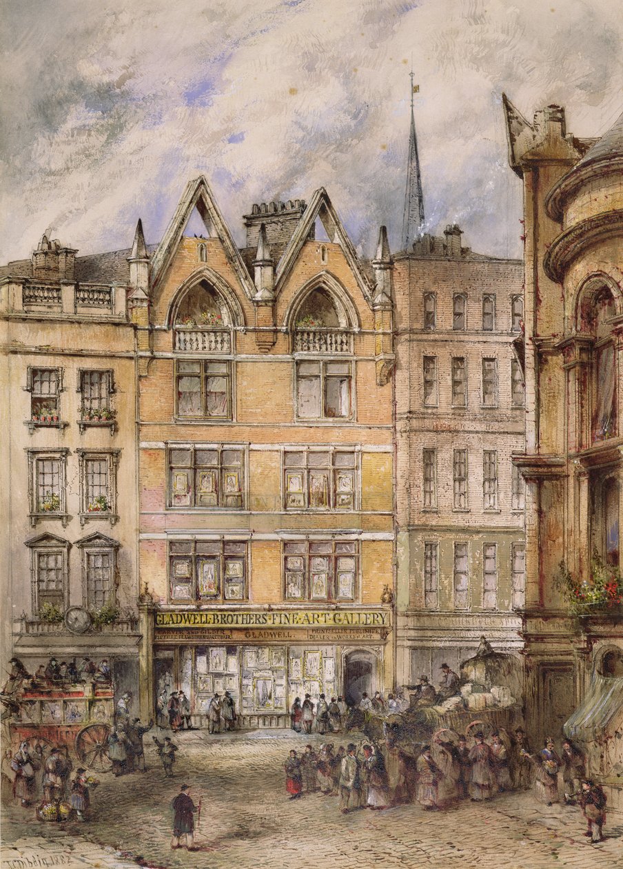 Udsigt over Gracechurch Street, 1882 af Thomas Colman Dibdin
