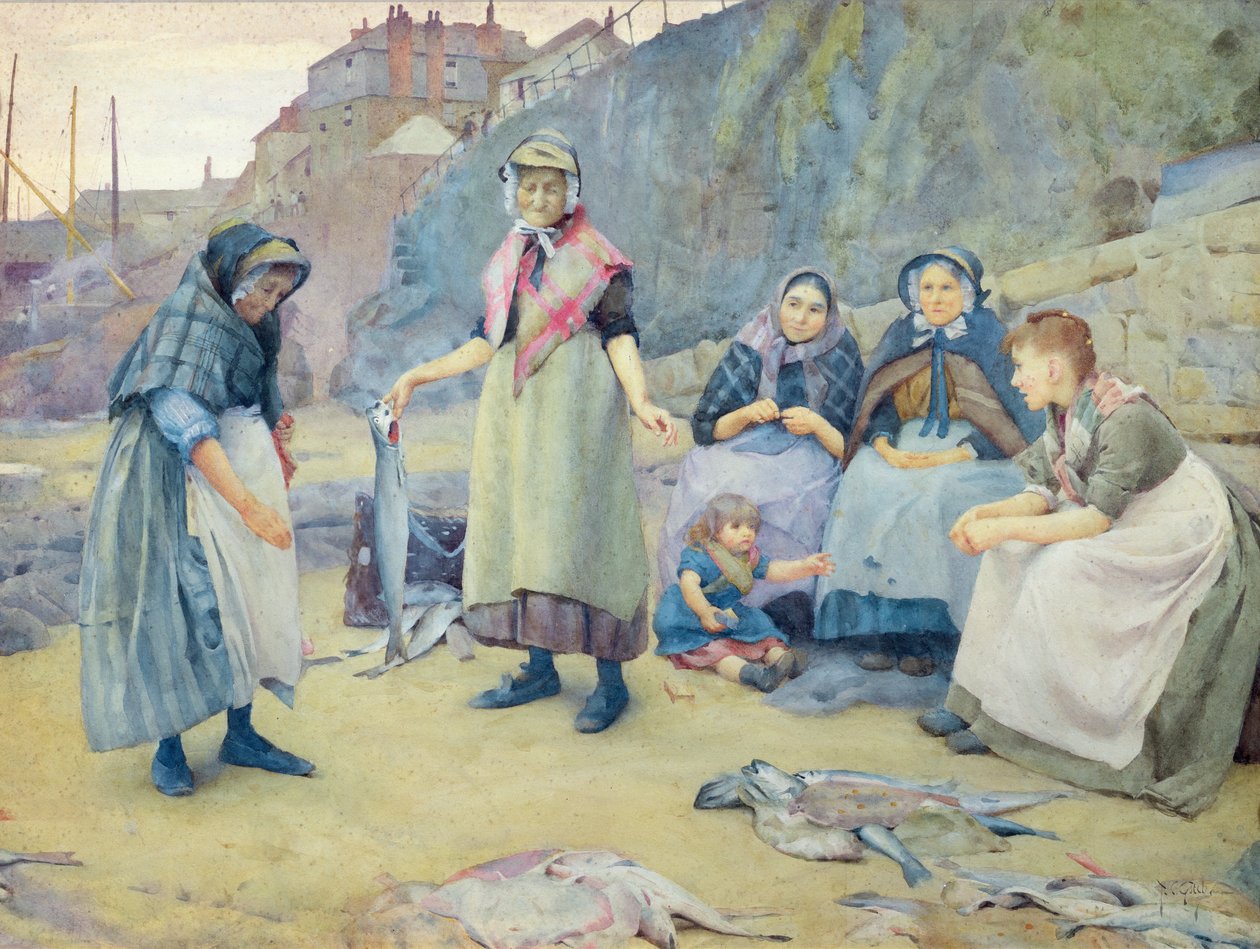 Viser fisk, 1891 af Thomas Cooper Gotch