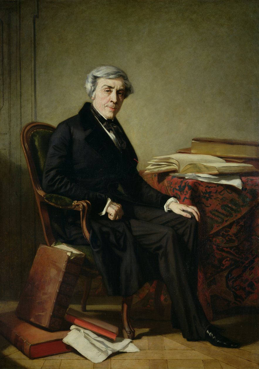 Portræt af Jules Michelet (1798-1874) af Thomas Couture