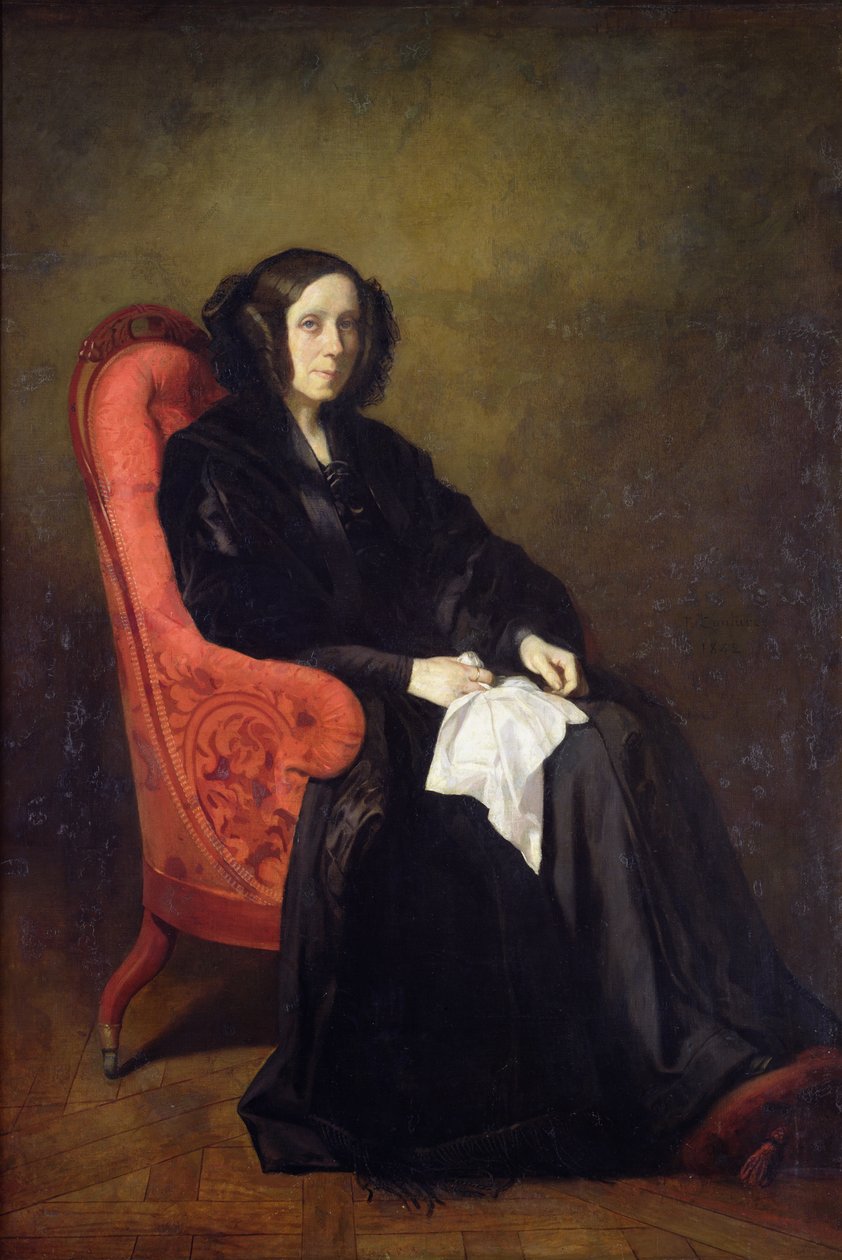Portræt af Madame Poullain-Dumesnil, 1842 af Thomas Couture