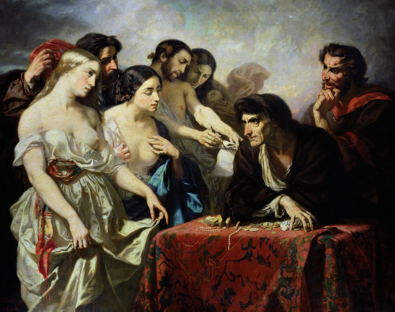 Kærlighed til guld, 1844 af Thomas Couture