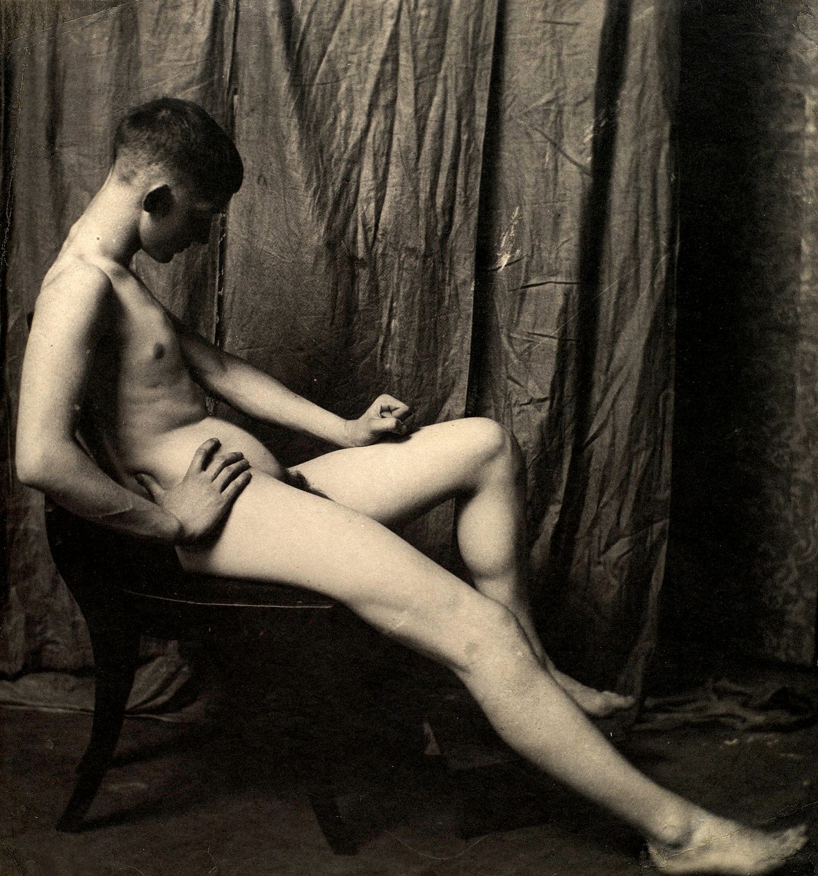 Nøgenstudie af studerende Bill Duckett, 1889 af Thomas Eakins