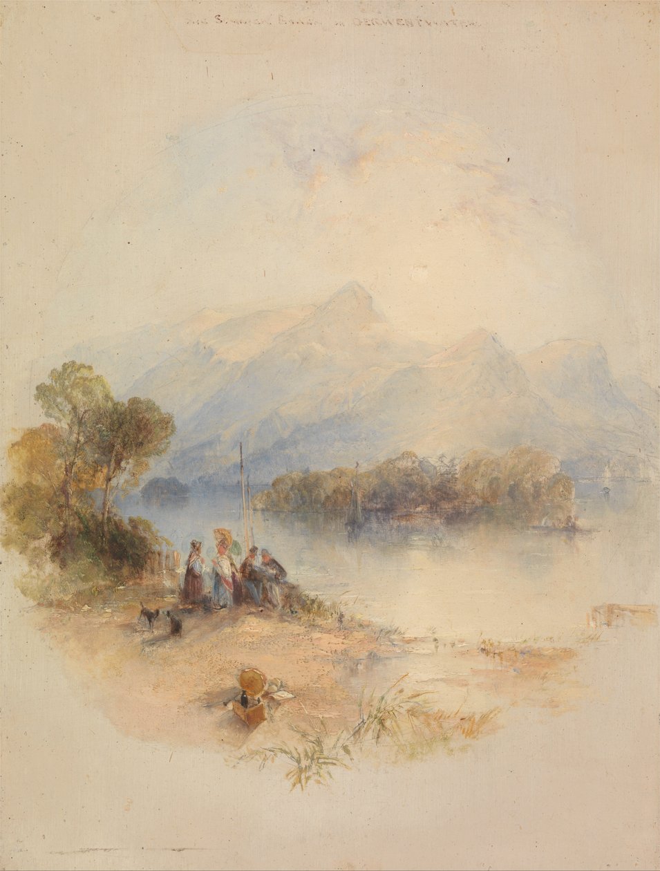 Sommerbuen, Derwent Water af Thomas Creswick