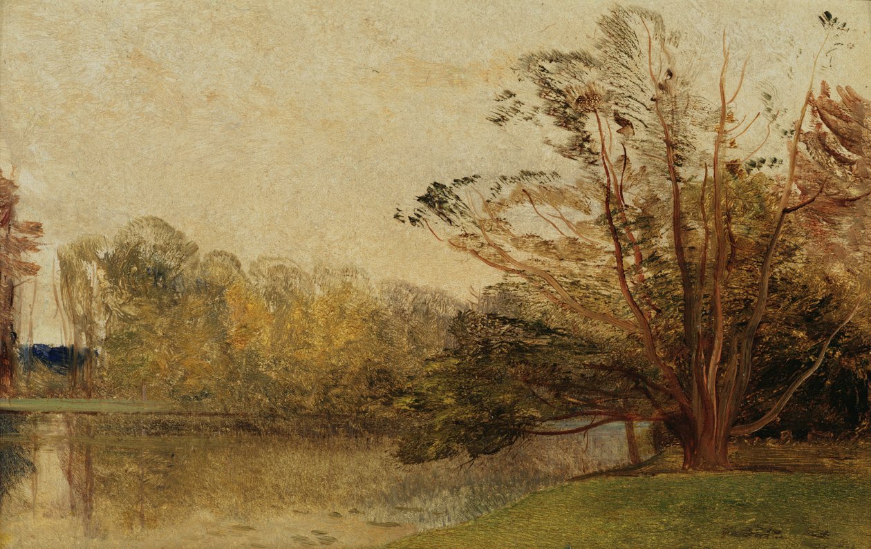 Udsigt i Painshill Park, Surrey af Thomas Creswick