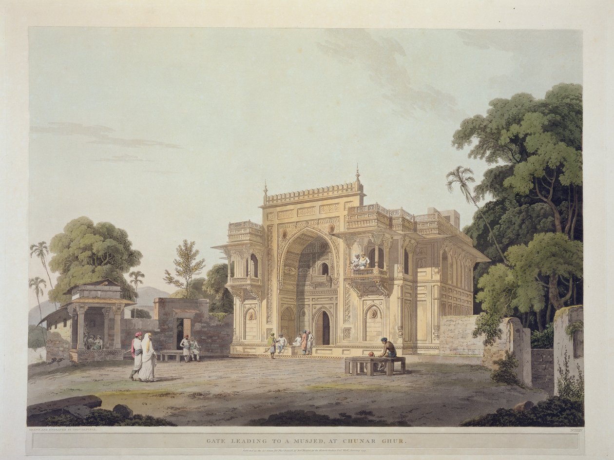 Port Leading to a Musjed at Chunar Ghur, plade 25 fra 