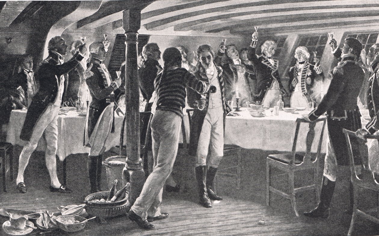 The Evening Before The Battle of Copenhagen, illustration fra 