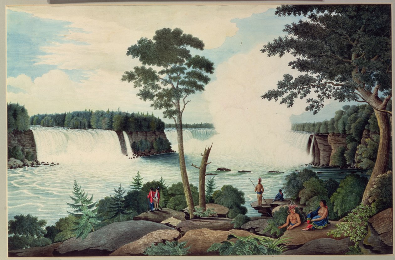 Niagara Falls from Below, ca. 1766 af Thomas Davies