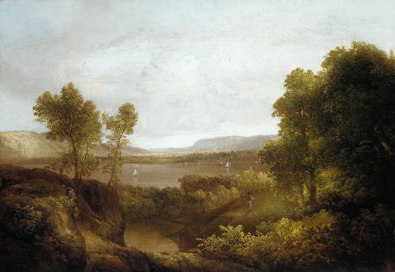På Hudson, 1830-35 af Thomas Doughty
