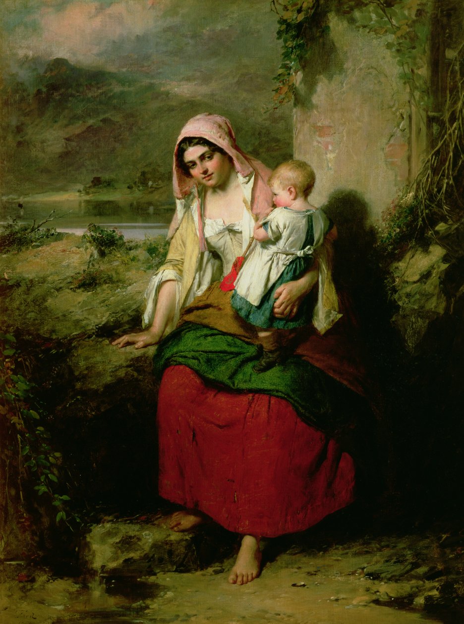 Tage hvile, 1858 af Thomas Faed