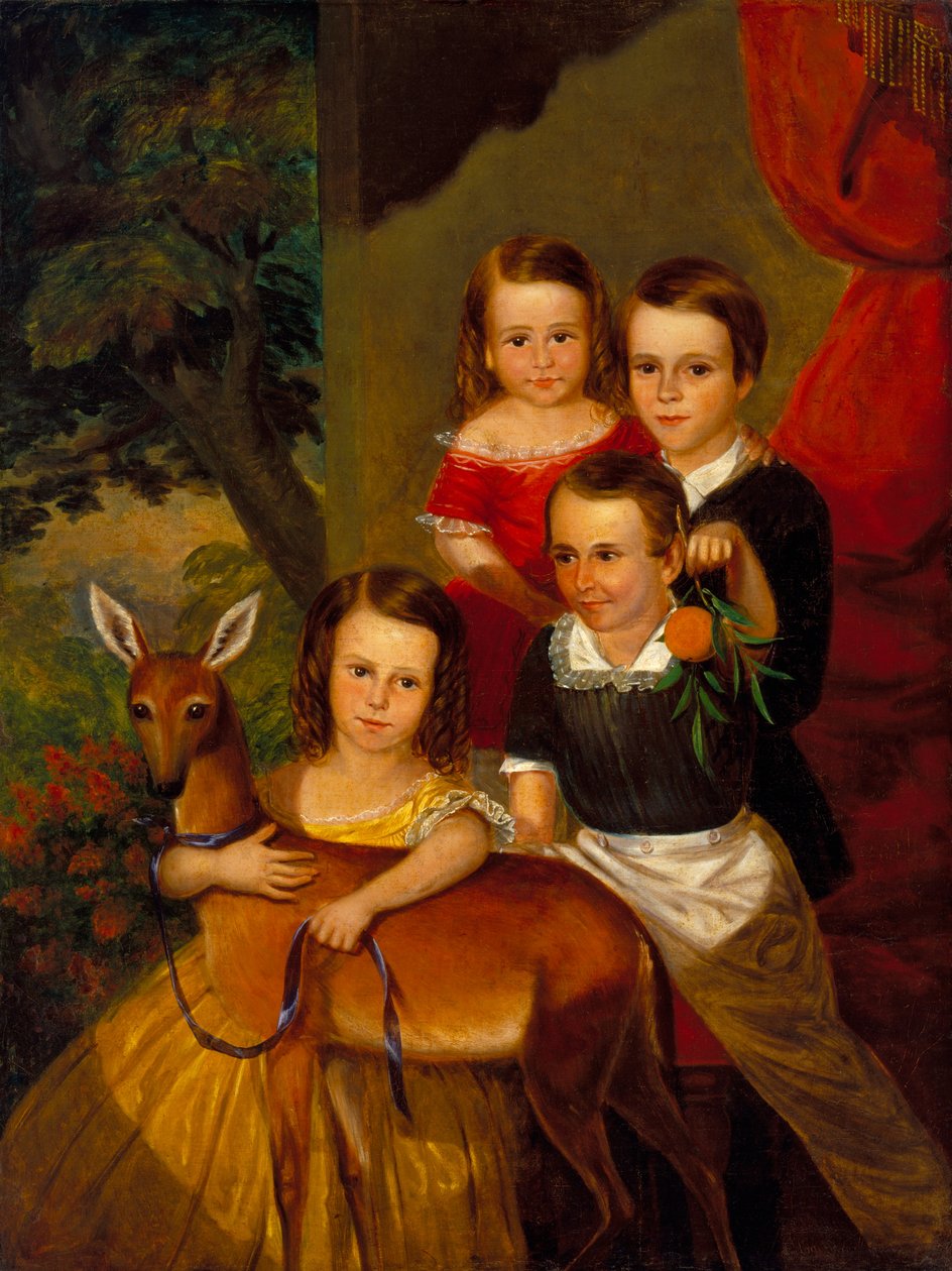 Portræt af Jones Children of Galveston, c.1853 af Thomas Flintoff