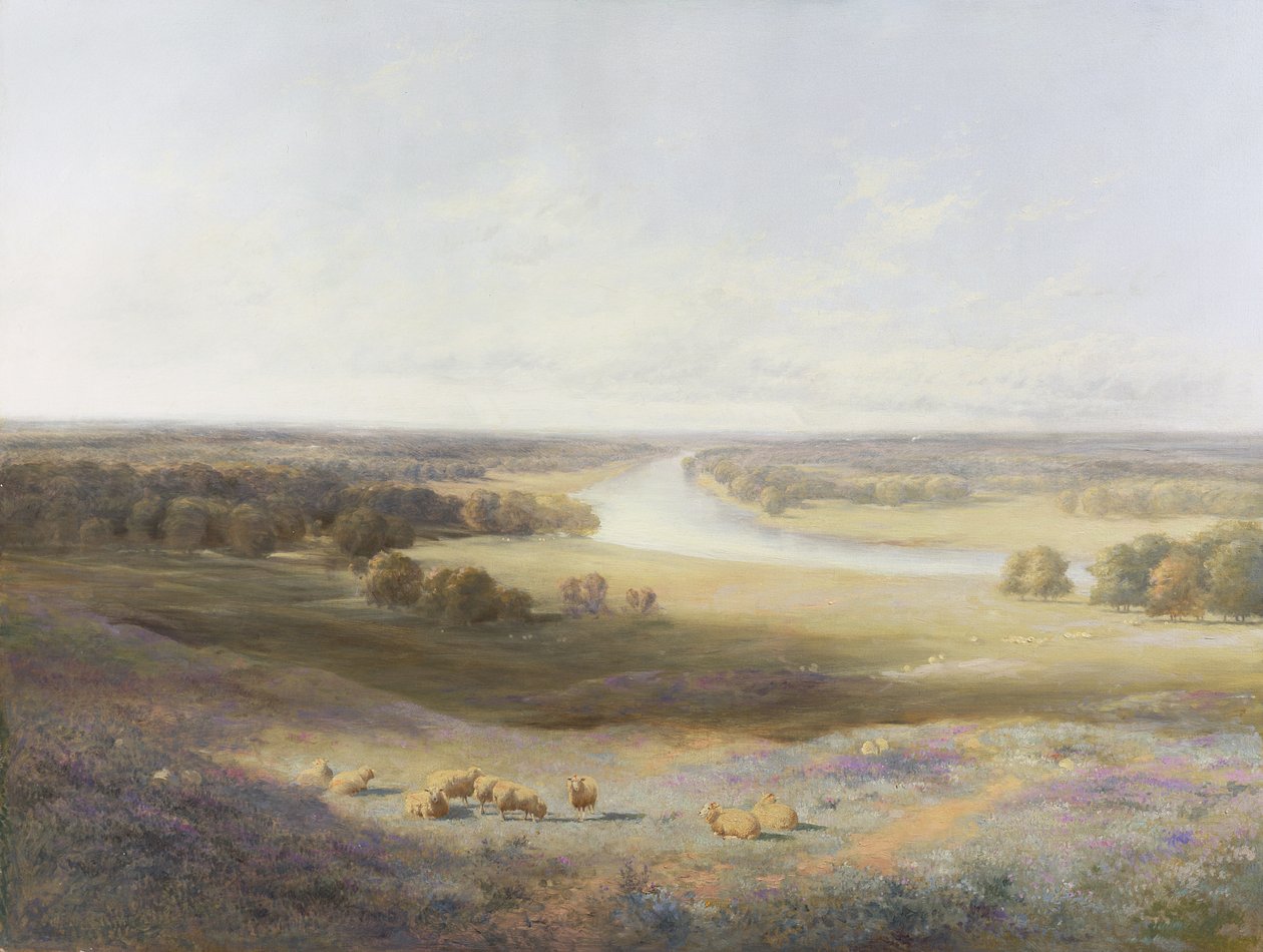 Udsigt over Richmond af Thomas Francis Wainewright
