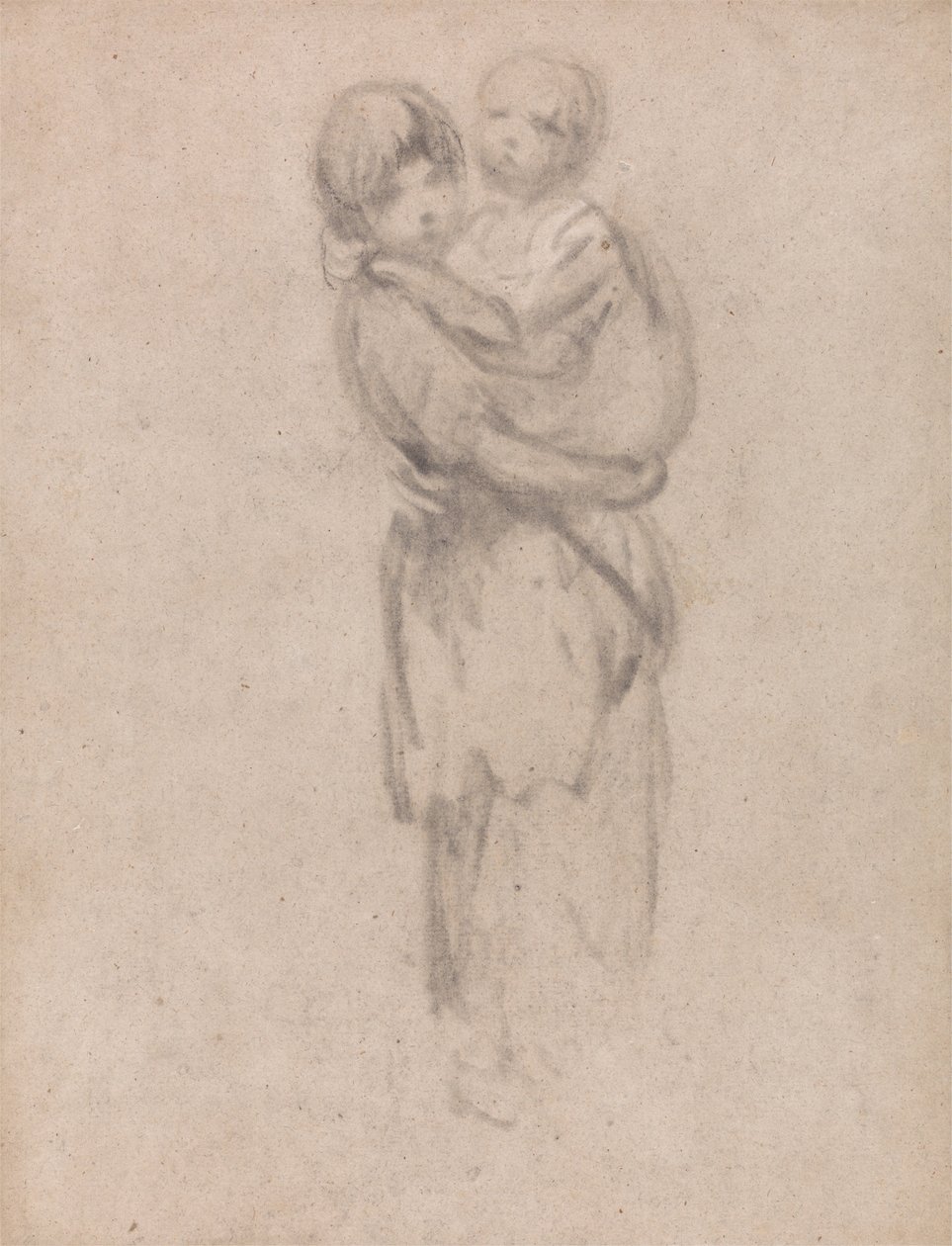 En ung pige, der holder et barn af Thomas Gainsborough
