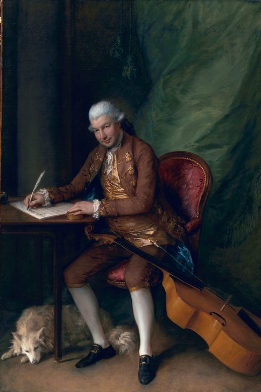 Carl Friedrich Abel, ca.1777 af Thomas Gainsborough