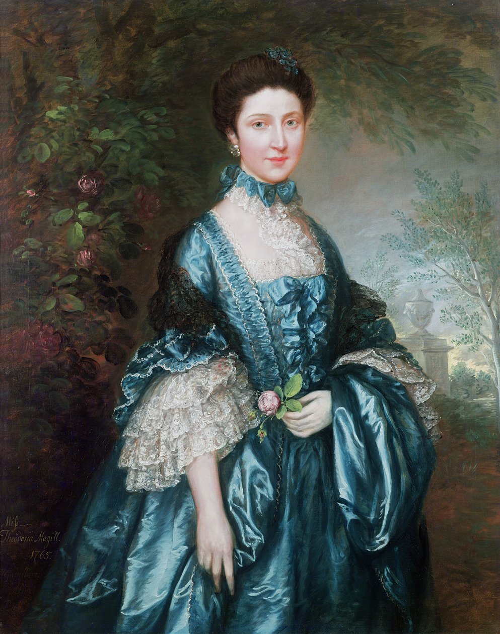 Frøken Theodosia Magill, grevinde Clanwilliam (d. 1817), 1765 af Thomas Gainsborough