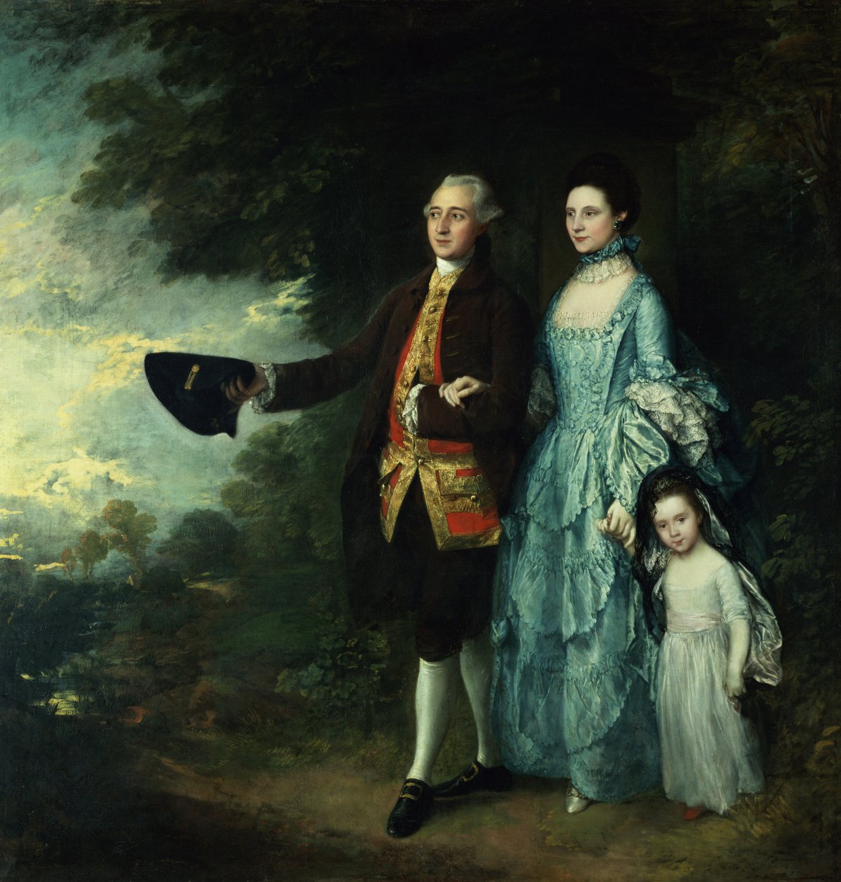 Mr. og Mrs. George Byam og deres ældste datter, Selina, ca. 1764 af Thomas Gainsborough
