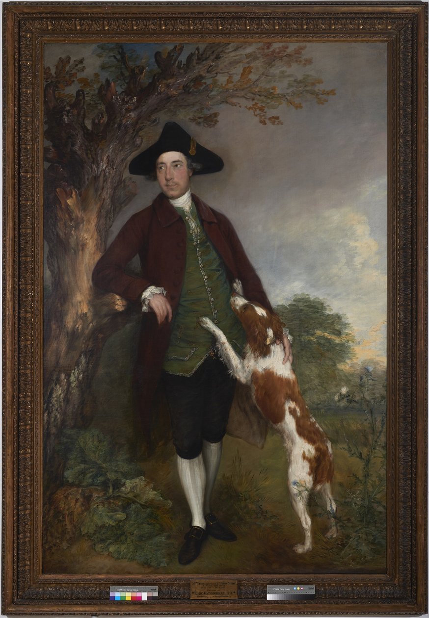 Portræt af George Venables Vernon, 2. Lord Vernon, 1767 af Thomas Gainsborough