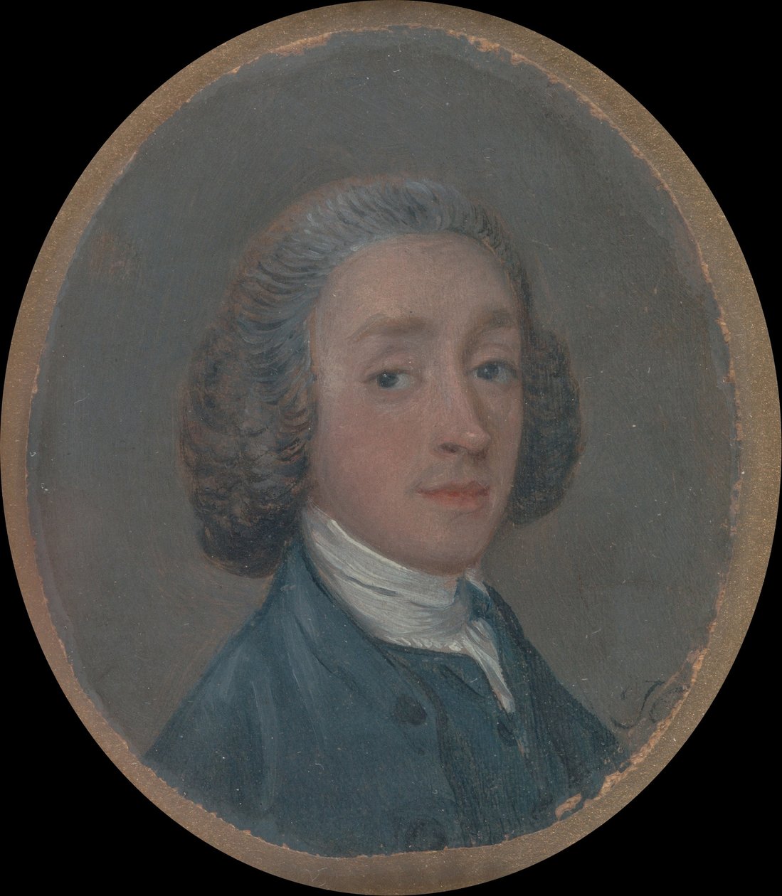 Portræt af en ung mand med pulveriseret hår af Thomas Gainsborough