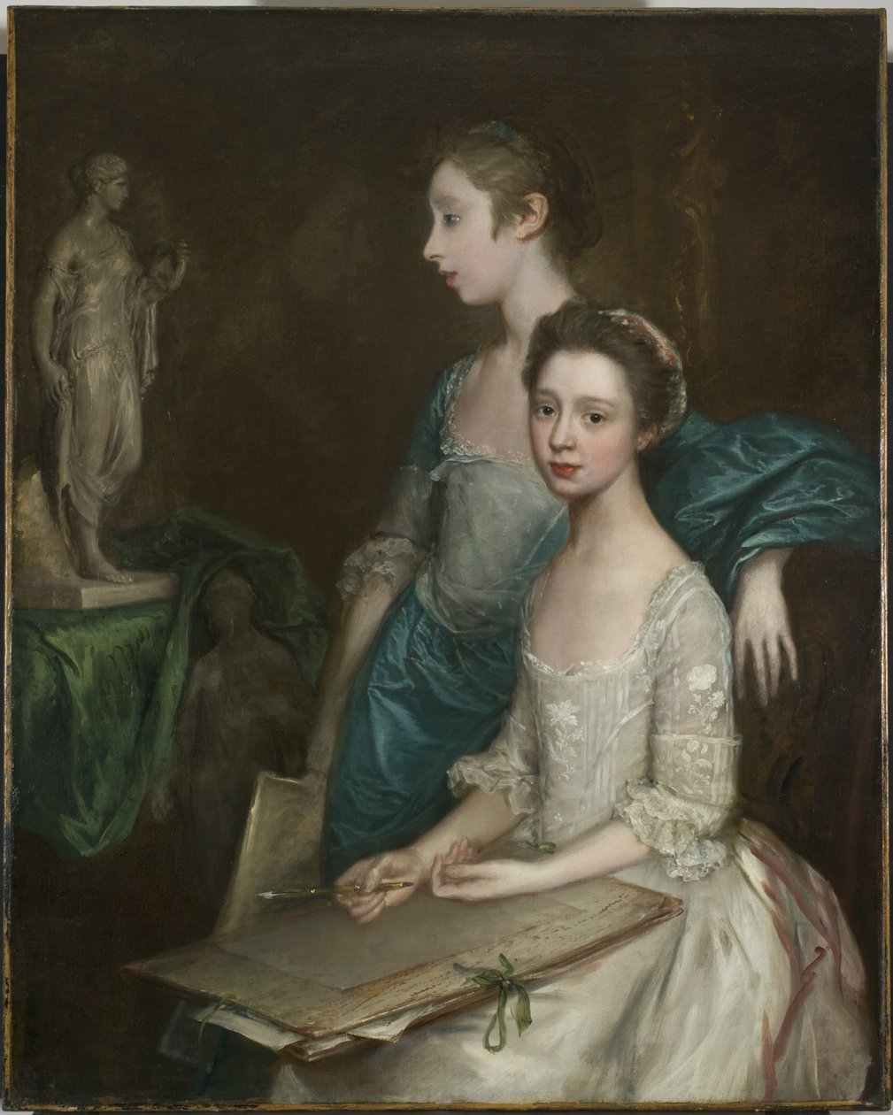 Portræt af kunstnerens døtre, c.1763-64 af Thomas Gainsborough