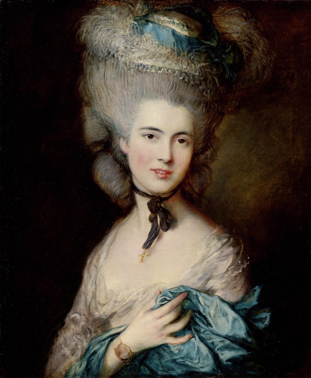 Portræt af hertuginden af Beaufort, ca. 1775-1780 af Thomas Gainsborough