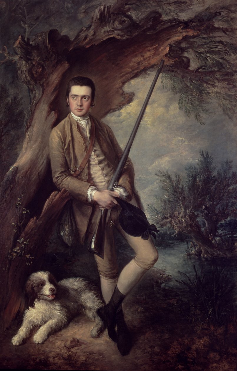 William Poyntz fra Midgham og hans hund Amber af Thomas Gainsborough