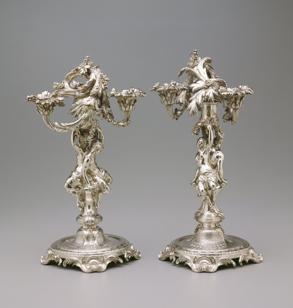 Par kandelaber, ca. 1732 (sølv) af Francois Thomas Germain