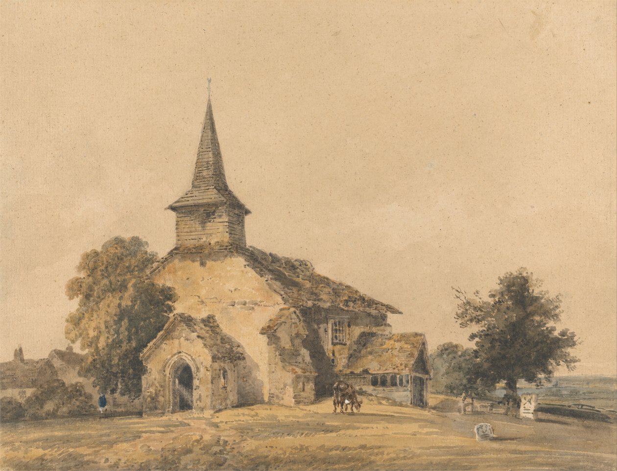 Chapel Church, Surrey af Thomas Girtin