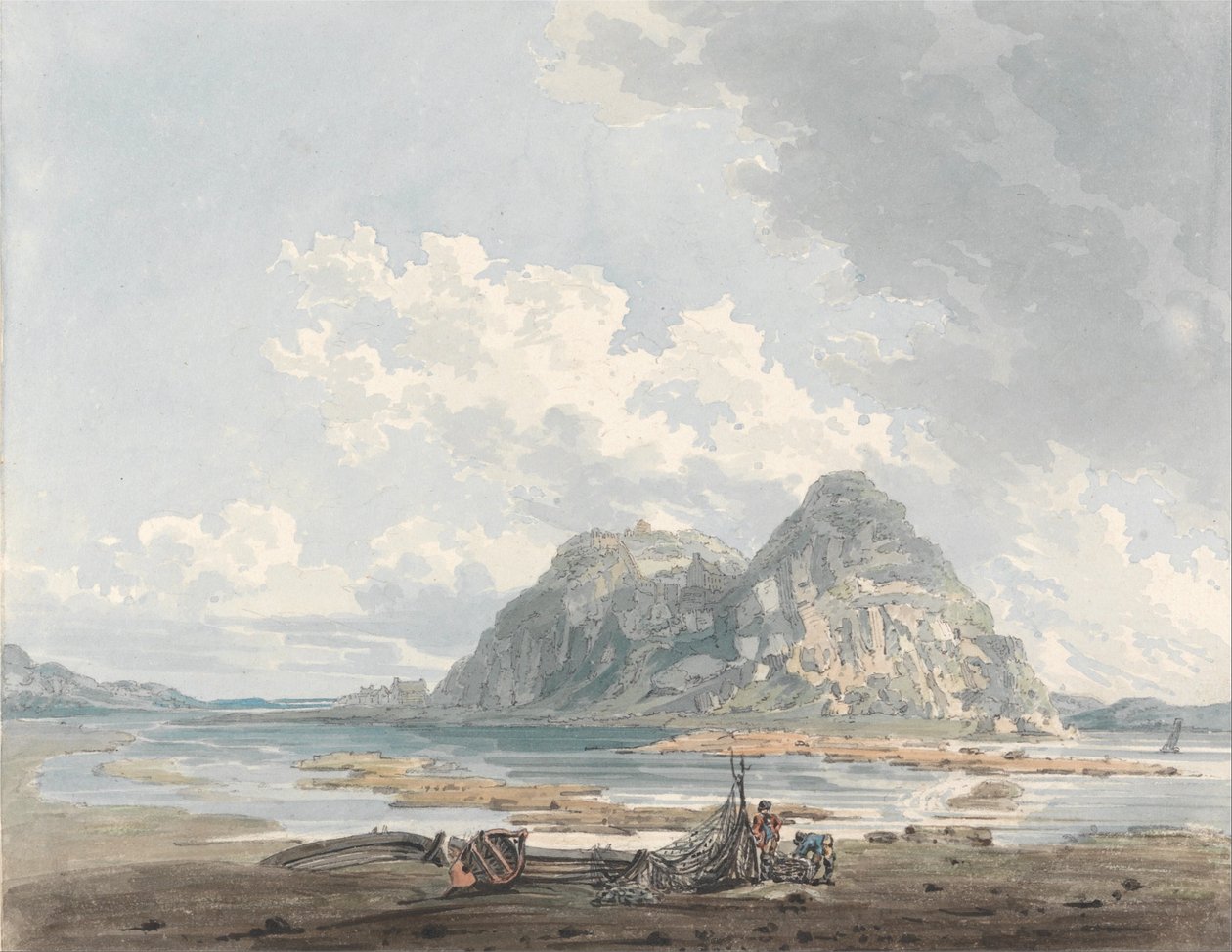 Dumbarton Rock and Castle af Thomas Girtin