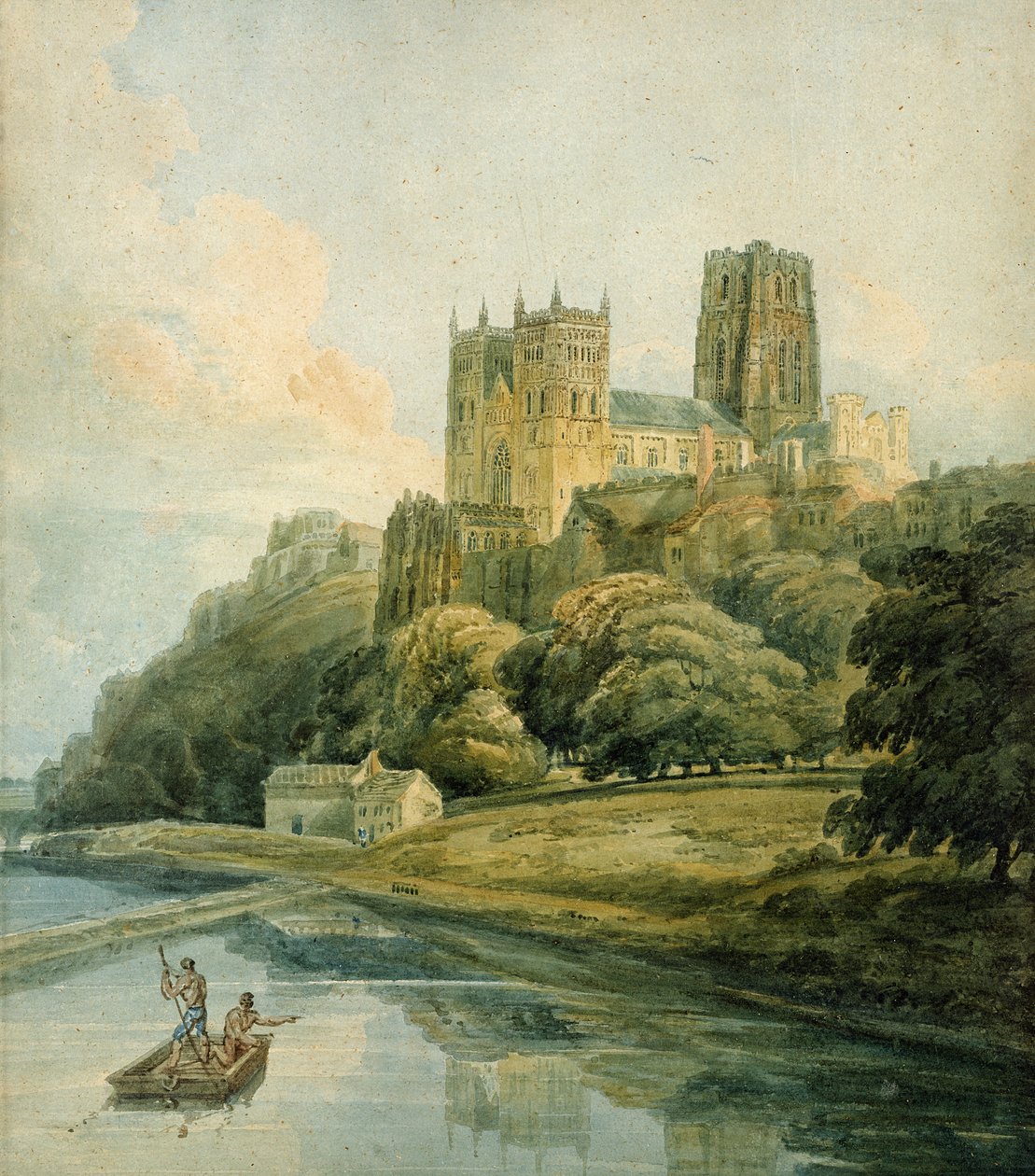 Durham katedral af Thomas Girtin