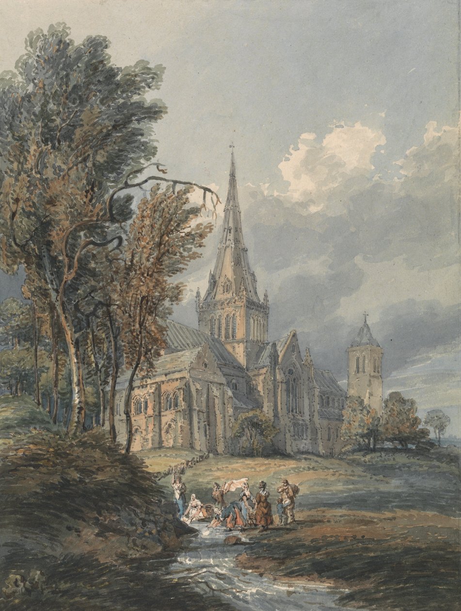 Glasgow Cathedral af Thomas Girtin