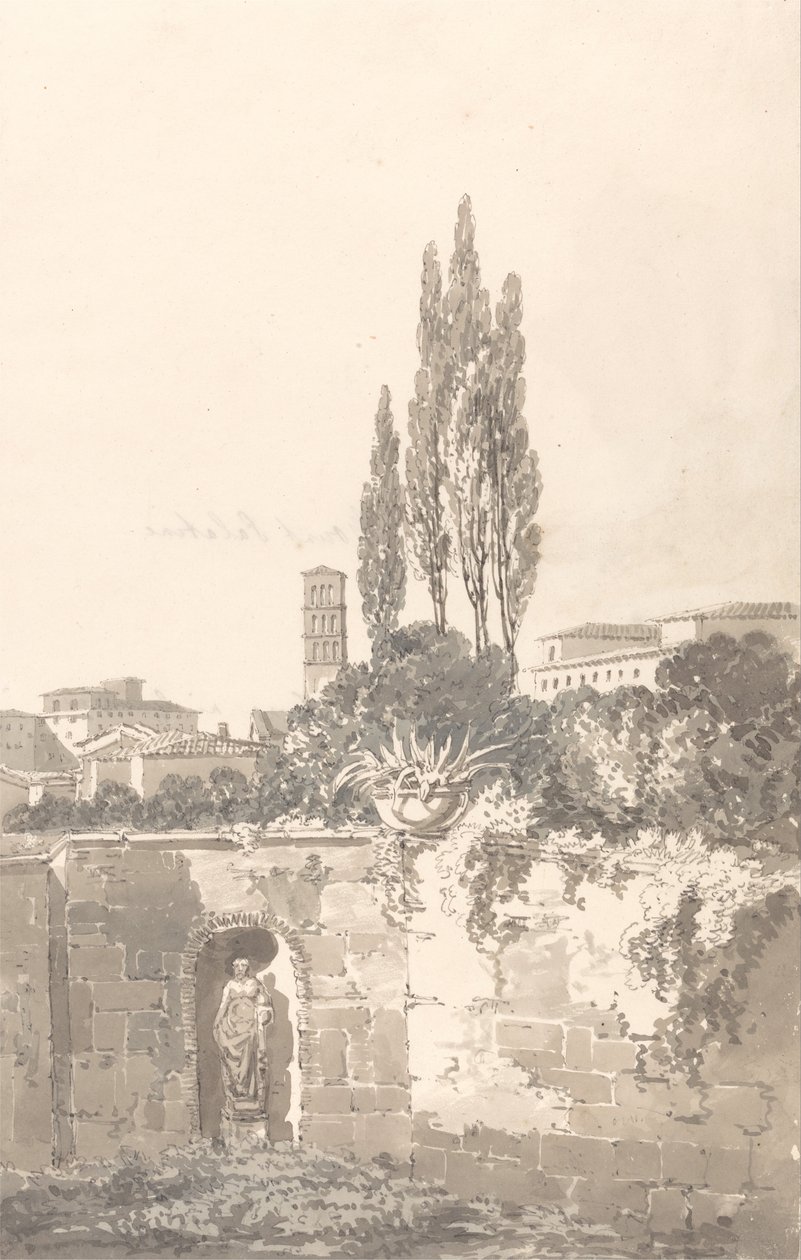 I Farnese Gardens, Rom af Thomas Girtin