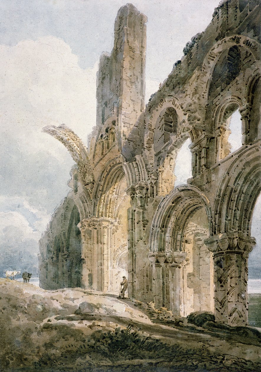 Lindisfarne Abbey, ca. 1797 af Thomas Girtin