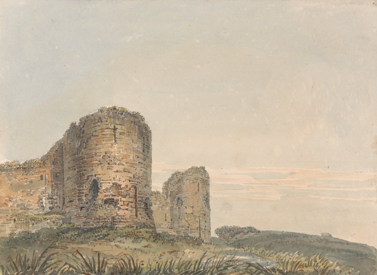 Pevensey Castle, Sussex af Thomas Girtin