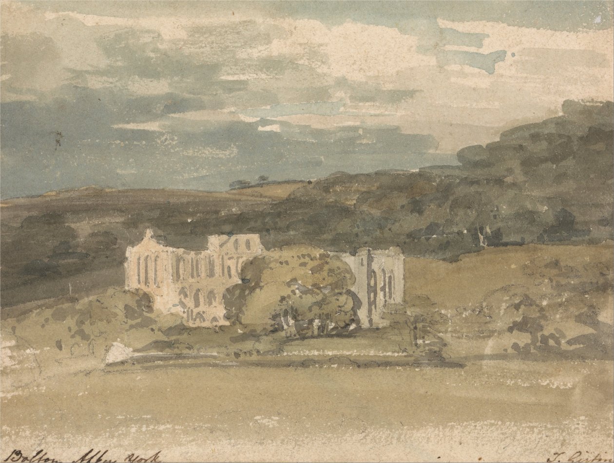 Rievaulx Abbey, Yorkshire af Thomas Girtin