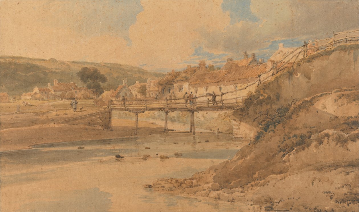 Sandsend, Yorkshire af Thomas Girtin