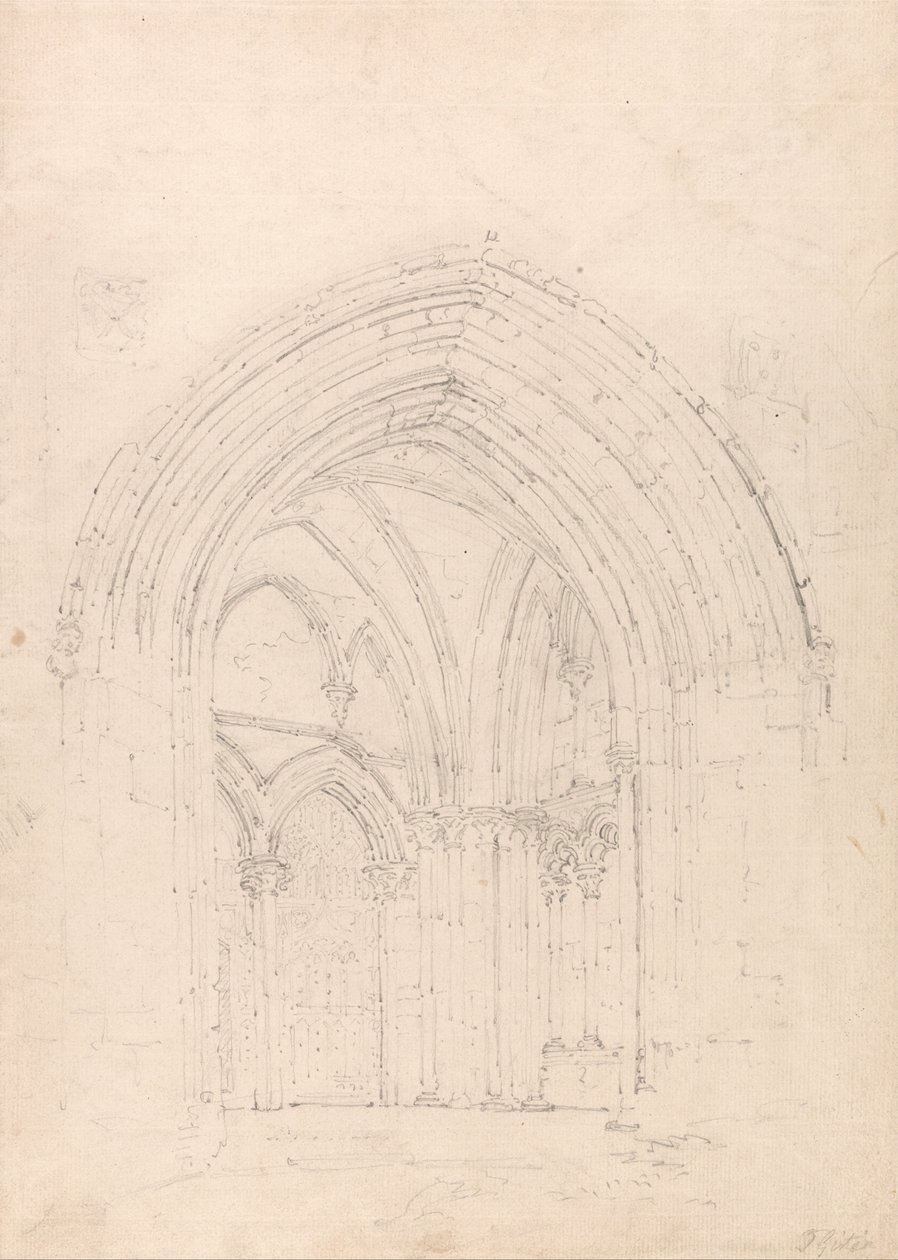 St. Albans Cathedral, Hertfordshire af Thomas Girtin