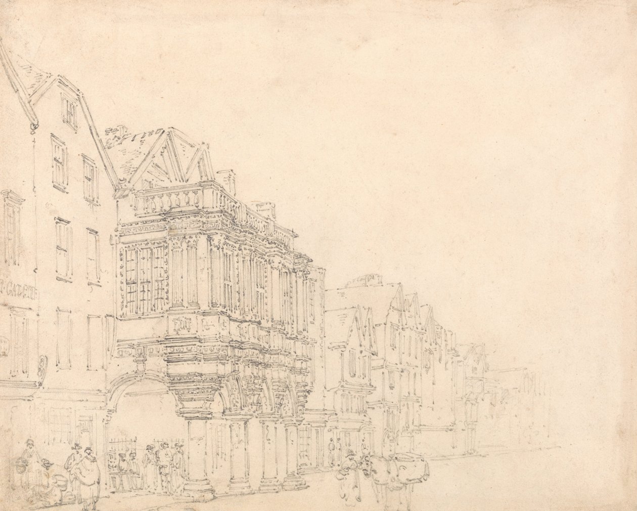 The Guildhall, Exeter af Thomas Girtin